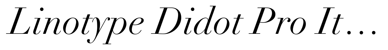 Linotype Didot Pro Italic